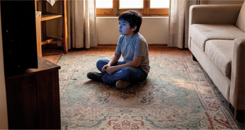 Niño frente a una pantalla